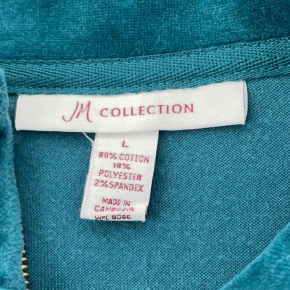 2 piece JM collection women’s velour tracksuit , size Large/medium - Picture 5 of 8